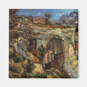 Entrance to Quarry, Saint-Remy by Vincent van Gogh Magnet