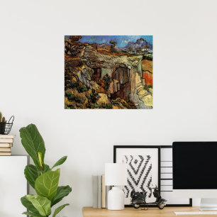 Entrance to Quarry, Saint-Remy by Vincent van Gogh Poster