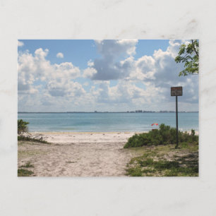 Entrance to Sanibel Beach Postcard