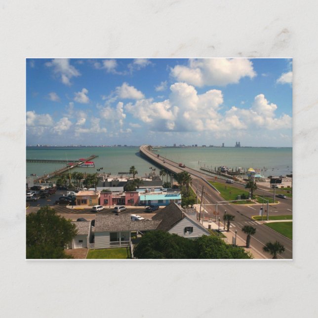 Entrance to South Padre Island Postcard (Front)