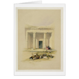 Entrance to the Caves of Bani Hasan, from "Egypt a