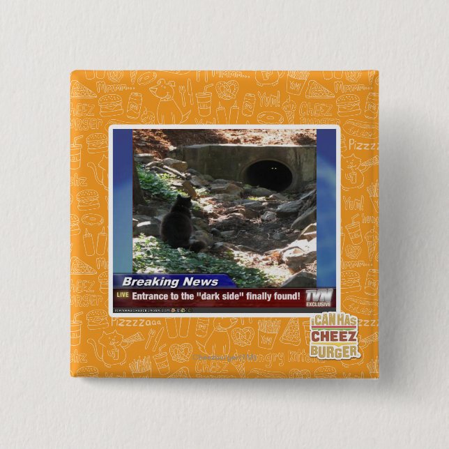 Entrance to the Dark Side 2 Inch Square Button (Front)