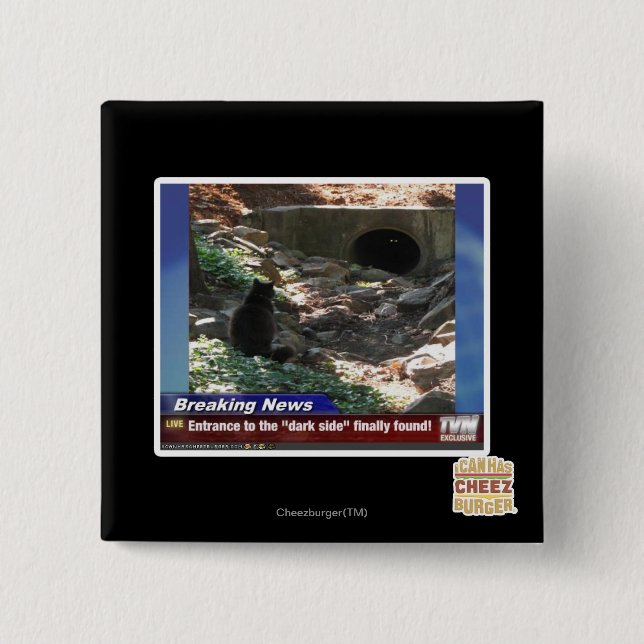 Entrance to the Dark Side 2 Inch Square Button (Front)