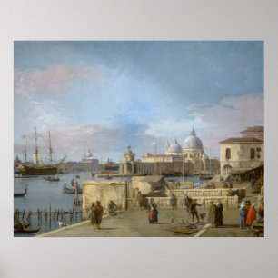 Entrance to the Grand Canal from the Molo, Venice Poster