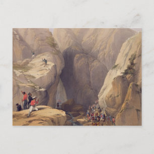 Entrance to the Kojak Pass from Parush, from 'Sket Postcard