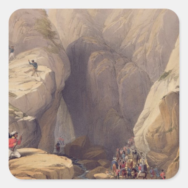 Entrance to the Kojak Pass from Parush, from 'Sket Square Sticker (Front)