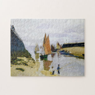 Entrance to the Port of Trouville Claude Monet Jigsaw Puzzle