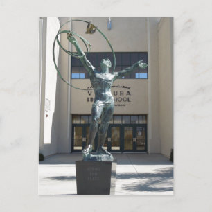 Entrance, Ventura High School, California Postcard