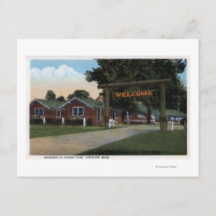 Entrance View of Tourist Park Postcard