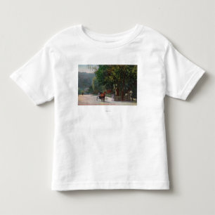 Entrance View to Shady Lane, Horse Carriage Toddler T-shirt