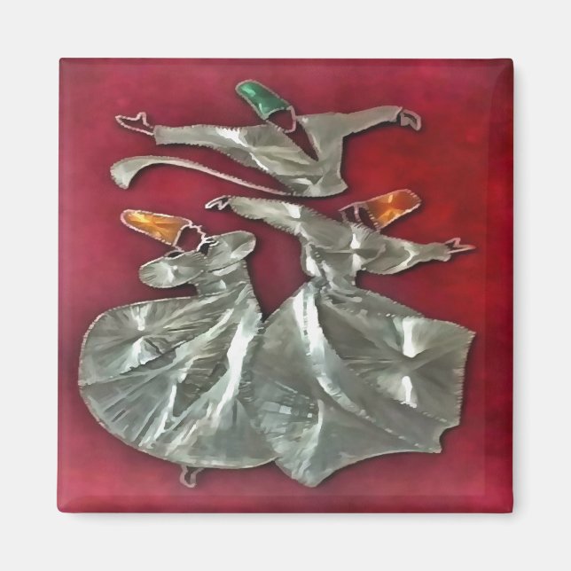 Entranced Sufis In Prayer Magnet (Front)
