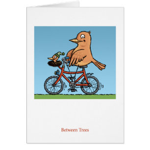 Entre la carte d'oiseau d'arbres