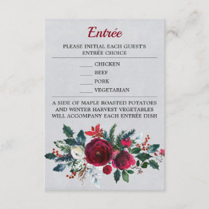Entrée Choice Enclosure Card - Sue Bray