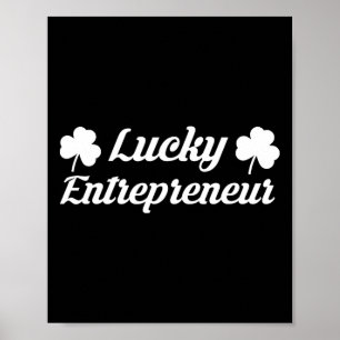 Entrepreneur 2025 St Patricks Day Ceo Business Own Poster