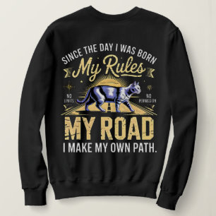 Entrepreneur Cat Boss - My Rules My Road Women's  Sweatshirt