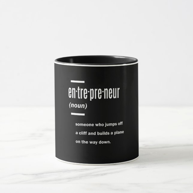 Entrepreneur Definition Gift Ideas Mug (Center)
