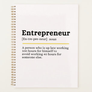 Entrepreneur Définition Nom Motivational Business