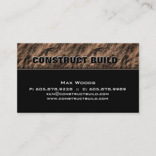 Entrepreneur en construction Carte de visite Rock 