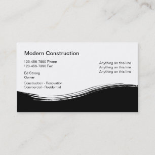 Entrepreneur en construction Cartes de visite uniq