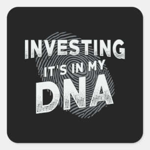 Entrepreneur Investing It's In My DNA Business CEO Square Sticker