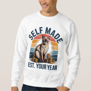 Entrepreneur Self Made Cat - Money Boss Gift Sweatshirt