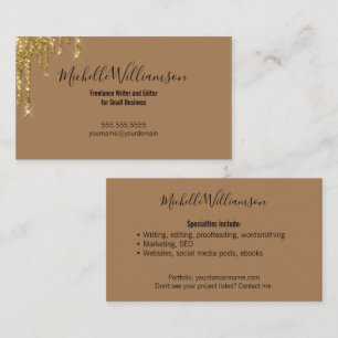 Entrepreneur Small Business Owner Freelance Gold Card