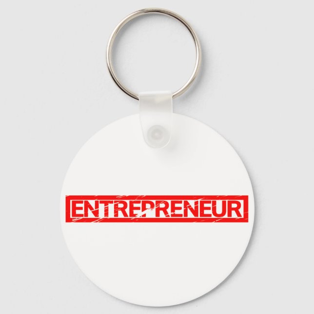 Entrepreneur Stamp Keychain (Front)