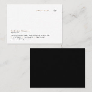 Entreprise Carte de visite noir et or