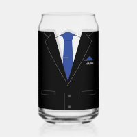 Entreprise Costume noir et Cravate Nom personnalis