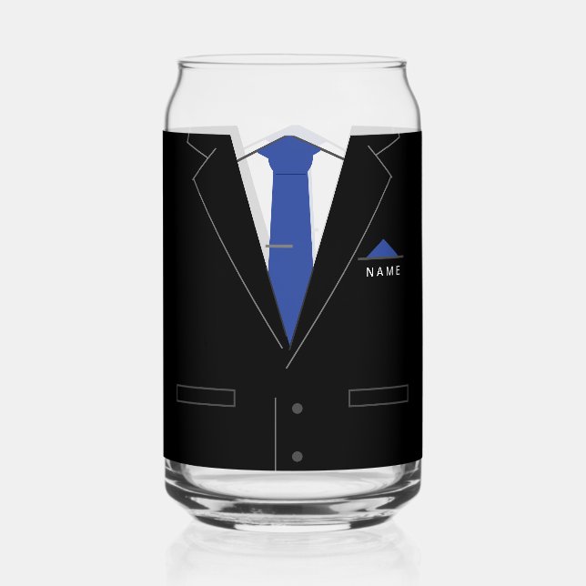 Entreprise Costume noir et Cravate Nom personnalis (Recto)