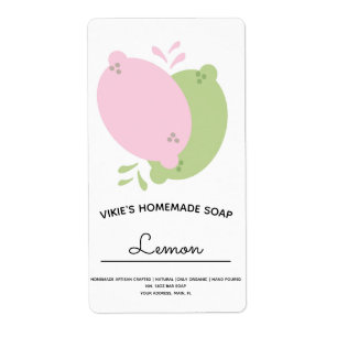 Entreprise de Savon Maison Citron Citron Vert Rose