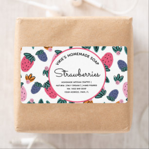 Entreprise de Savon Maison Motif Fraises