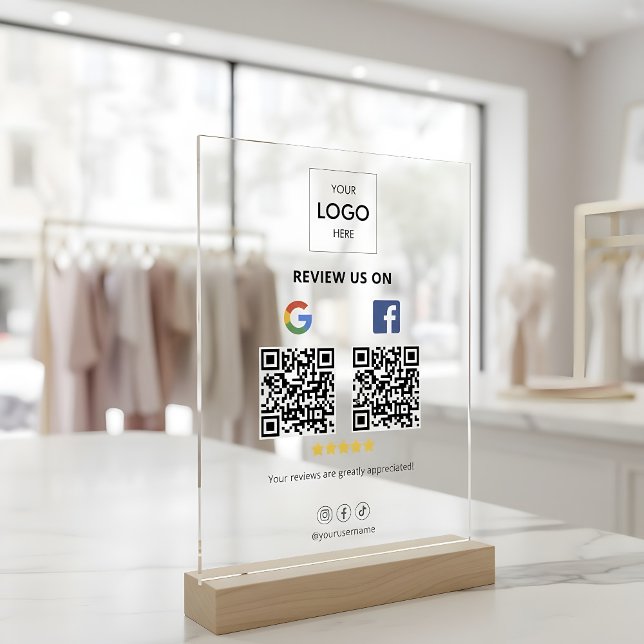 Entreprise Google Facebook Revoir le code QR (Créateur téléchargé)
