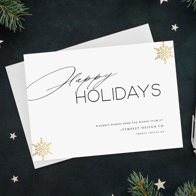 Entreprise Joyeux Vacances Affaires Cartes de Noël (Créateur téléchargé)