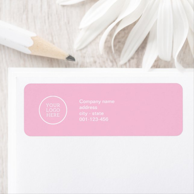 Entreprise moderne Logo Entreprise Pink (En situation)