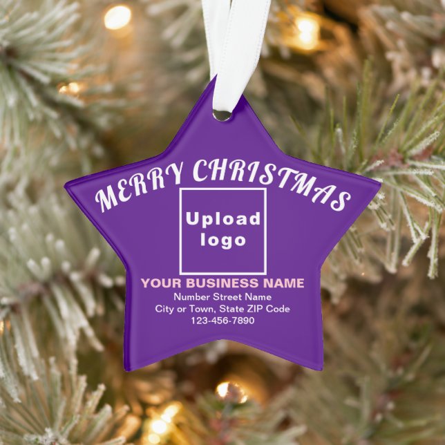 Entreprise Noël Purple Star Acrylique Ornement (Arbre)