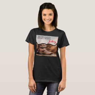 Entreprise personnalisée T-Shirt Cowboy Bottes Gra