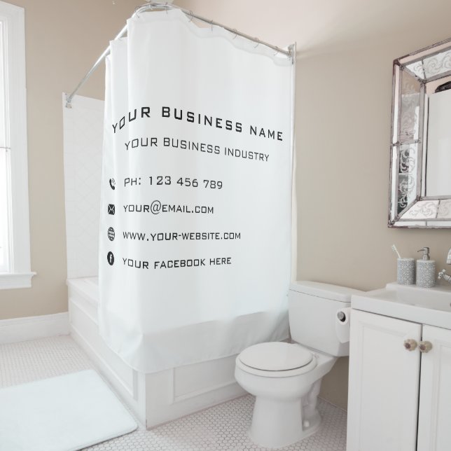 Entreprise sur mesure Douche rideau Corporatie (En situation)
