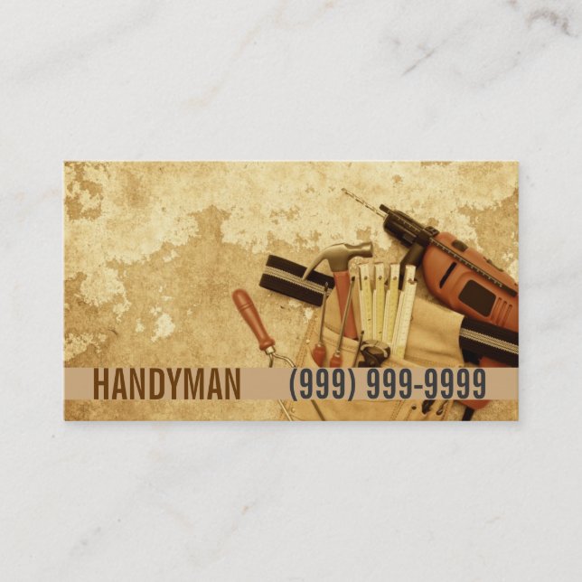 Entretien, construction, Carte de visite Handyman (Devant)