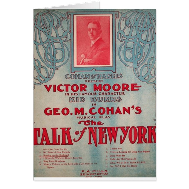 Entretien de New York, Cohan, Victor Moore (Devant)
