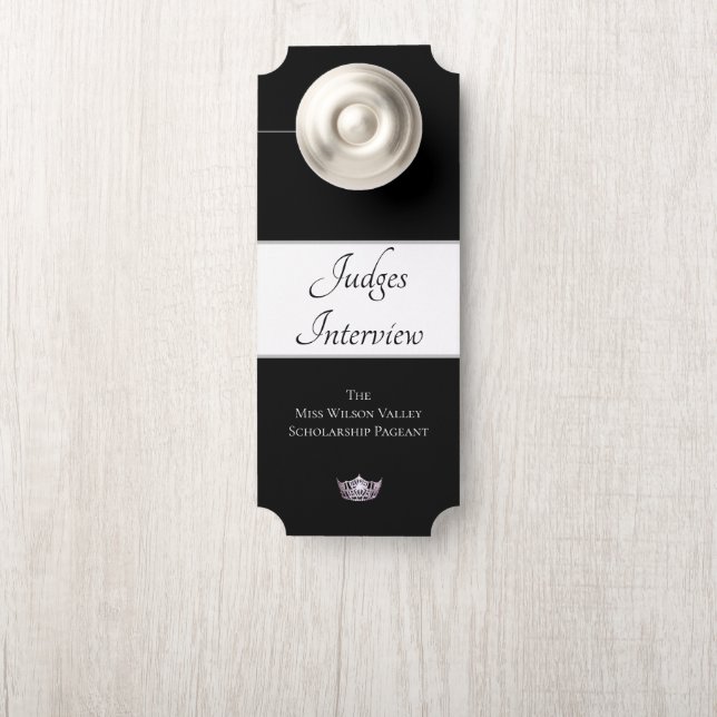 Entrevue avec les juges Affichettes de porte de la (Sur le bouton)