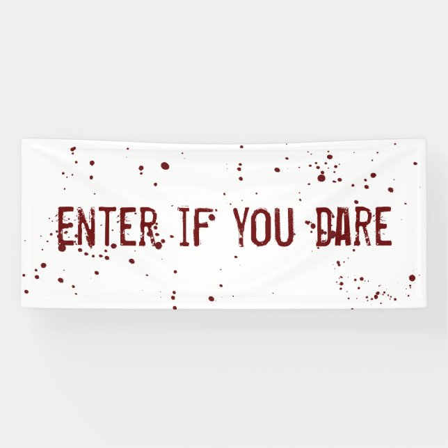 Entrez si vous osez la bannière de Halloween (Horizontal)