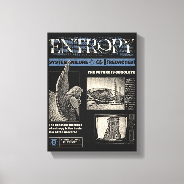 Entropy - Brutalist Design Canvas Print (Front)