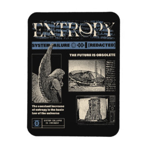 Entropy - Brutalist Design Magnet