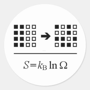 Entropy Classic Round Sticker