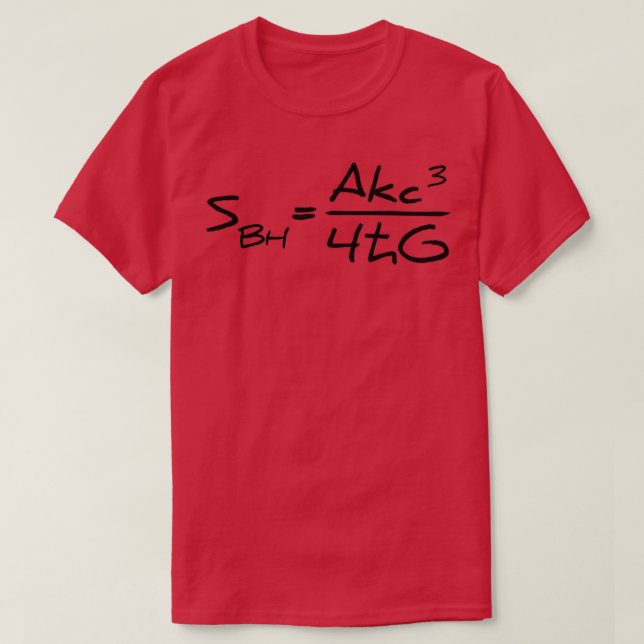 Entropy formula T T-Shirt (Design Front)
