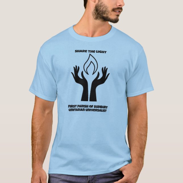 Entry 1 - Share the light B&W T-Shirt (Front)