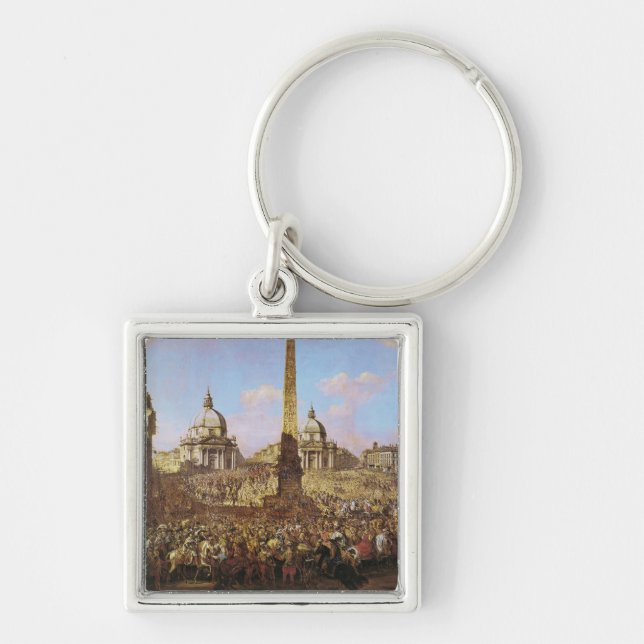 Entry into Rome of Jerzy Ossolinski Keychain (Front)