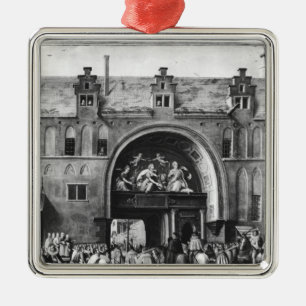 Entry of Hercule Francois of France Metal Ornament