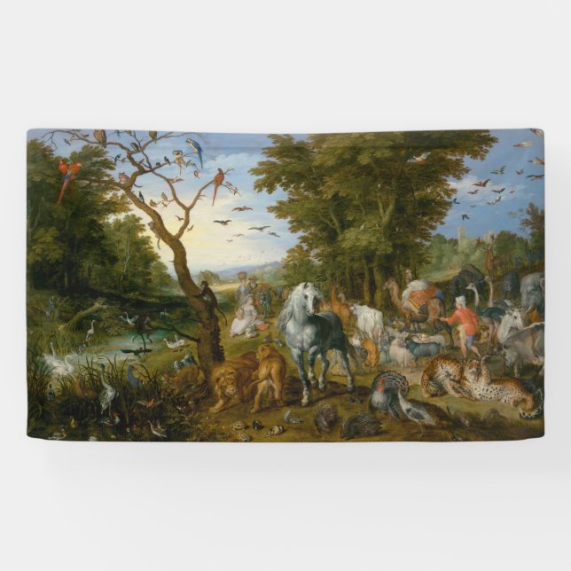 Entry of the Animals into Noah's Ark (Brueghel) Banner (Horizontal)
